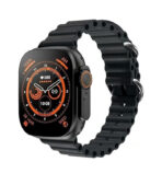 ساعة ذكية T1200 Ultra2 Plus NFC الترا بخاصية الاتصال قريب المدى ومكالمات بلوتوث وشحن لاسلكي (أسود)