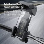 ⁦حامل هاتف دراجة C331 Yesido العالمي بزاوية 360 درجة مع قفل ميكانيكي وحامل هاتف ثابت⁩ - الصورة ⁦5⁩