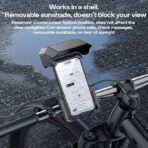 ⁦حامل هاتف دراجة C331 Yesido العالمي بزاوية 360 درجة مع قفل ميكانيكي وحامل هاتف ثابت⁩ - الصورة ⁦8⁩