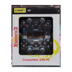 ⁦لوحة ألعاب مزدوجة لاسلكية قابلة لإعادة الشحن Crash X5 بتقنية 2.4GHz متوافق مع الكمبيوتر وجهاز 3 وتي في بوكس - بطارية مدمجة 300 مللي امبير - مدى اتصال حتى 10 متر .⁩ - الصورة ⁦2⁩