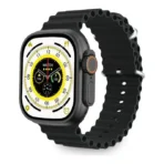 ساعة ذكية T800 الترا بشاشة عرض أكبر وسطوع، مقاومة للماء بعمق مع مساعد تحكم بالفيديو وشحن لاسلكي سريع، شاشة أكبر تظهر المزيد، بلوتوث، مع خاصية الاتصال قريب المدى(أسود)