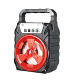 مكبر صوت بلوتوث لاسلكي JBH-2001، USB، بطاقة تي اف، دعم راديو اف ام، نظام صوت ستيريو محمول مع بطارية 1200mAh، مخرج 5 واط، وخيارات ادخال متعددة