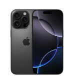 موبايل آيفون 16 برو (128 جيجابايت) - تيتانيوم أسود مع خاصية التعرف على الوجه من آبل