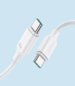 ⁦كابل بيانات للشحن السريع من النوع سي إلى نوع سي بقدرة 60 وات بطول 1 متر، أبيض، JR- S-CC060A9 من جوي روم⁩ - الصورة ⁦3⁩