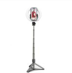 ⁦عصا سيلفي Neepho NP-L15 من الفولاذ المقاوم للصدأ، إضاءة دائرية مع حامل ثلاثي القوائم، 3 أوضاع إضاءة، حامل هاتف، جهاز تحكم عن بعد .⁩ - الصورة ⁦9⁩