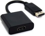 ⁦محول كابل صغيرمنفذ عرض DISPLAYPORT الى منفذ HDMI للكمبيوتر اتش بي/ ديل، أسود⁩ - الصورة ⁦2⁩