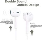 ⁦سماعة covo داخل الأذن ابل اير بودز بلوتوث مع وصلة لايتنينج - ابيض⁩ - الصورة ⁦2⁩