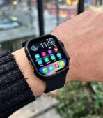 ⁦ساعة ذكية T1200 Ultra2 Plus NFC الترا بخاصية الاتصال قريب المدى ومكالمات بلوتوث وشحن لاسلكي (أسود)⁩ - الصورة ⁦2⁩