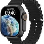 ⁦ساعة ذكية T800 الترا بشاشة عرض أكبر وسطوع، مقاومة للماء بعمق مع مساعد تحكم بالفيديو وشحن لاسلكي سريع، شاشة أكبر تظهر المزيد، بلوتوث، مع خاصية الاتصال قريب المدى(أسود)⁩ - الصورة ⁦5⁩