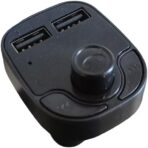 ⁦شاحن سيارة مزدوج 2.1 امبير مع مشغل MP3 ومنفذين USB (استمتع بالموسيقى أثناء الشحن) AK-1⁩ - الصورة ⁦5⁩