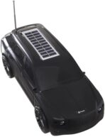 ⁦مكبر صوت ستيريو للسيارة مع كشاف يدوي 16W من كيسونلي شحن بالطاقة الشمسية- أسود .⁩ - الصورة ⁦2⁩