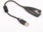 ⁦محول صوت خارجي USB 2.0، بطاقة صوت ستيريو 7.1، بطاقة صوت محيطية ديناميكية ثلاثية الأبعاد، محول قناة 5Hv2 الى مقبس ميكروفون سماعة رأس 3.5 ملم للكمبيوتر والنوت بوك⁩ - الصورة ⁦4⁩