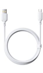 ⁦COVO كابل USB-C شديد التحمل 2.4 امبير | سلك شحن ونقل بيانات بطول 1 متر | لاجهزة ابل ايفون وسامسونج جالكسي الترا | شاحن USB الى نوع سي من بلاستيك PVC | موصل مقوى⁩ - الصورة ⁦2⁩