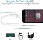 ⁦كونفرت محول لايتنينج لابل الى جاك 3.5 ملم، محول سماعة اذن لايفون.⁩ - الصورة ⁦2⁩