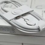 ⁦Appleكابل شحن PD نوع USB C الي النوع C بطول 1 متر بقوة 60 وات لهاتف ايفون 15 / 16 و جميع الهواتف الداعمة تايب سي- أبيض⁩ - الصورة ⁦2⁩