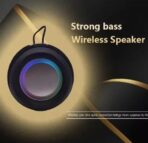 ⁦اكس-سكوت - (XS-607) مكبر صوت هايبر محمول للاستخدام الخارجي مع صوت جهوري فائق وضوء ملون - اسود وبرتقالي⁩ - الصورة ⁦2⁩