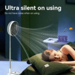 ⁦يسيدو مروحة طاولة/ارضية فاخرة قابلة للطي YF11، 6000 مللي امبير في الساعة، 92 سم، جهاز تحكم عن بعد، قابلة للطي⁩ - الصورة ⁦6⁩