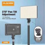 ⁦مصباح LED للتصوير الفوتوغرافي U480 من بلوكاما، 20 واط، 2700-5700 كلفن، امالة 270 درجة، 5000mAh قابلة لاعادة الشحن⁩ - الصورة ⁦8⁩