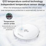 ⁦شاحن لاسلكي مغناطيسي سريع DS24 من Next Store، 15 واط، هيكل ألومنيوم، كشف الأجسام الغريبة، شحن آمن وفعال للأجهزة المتوافقة⁩ - الصورة ⁦9⁩