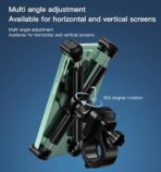 ⁦حامل جوال للدراجة النارية والهوائية من V Volt موديل C191، قاعدة تثبيت قوية، مقاوم للاهتزاز، قبضة رباعية آمنة، لا يسقط أثناء القيادة السريعة أو الطرق الوعرة⁩ - الصورة ⁦2⁩