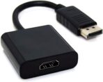 محول كابل صغيرمنفذ عرض DISPLAYPORT الى منفذ HDMI للكمبيوتر اتش بي/ ديل، أسود