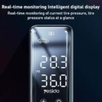 ⁦يسيدو مضخة نفخ صغيرة للسيارة VC05 - ضاغط هواء سلكي محمول مع شاشة LED، نفخ سريع للاطارات للسيارات والدراجات النارية .⁩ - الصورة ⁦4⁩