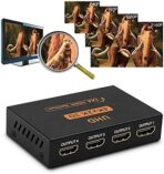 ⁦موزع بمنفذ HDMI 1.4 V1.4 الترا اتش دي، 4 اتجاهات، بدقة فائقة الدقة اتش دي سي بي 4K/2K، موزع 1x4 HDMI⁩ - الصورة ⁦3⁩