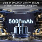 ⁦مكنسة كهربائية صغيرة قابلة لإعادة الشحن محمولة باليد للمنزل والمكتب والسيارة من يسيدو VC02⁩ - الصورة ⁦7⁩