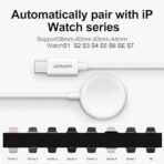 ⁦كابل شحن مغناطيسي للساعة الذكية نوع سي إلى آي بي 1.2 متر من جوي روم، - أبيض - S-IW004⁩ - الصورة ⁦4⁩