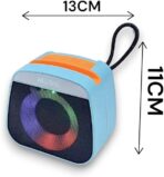 ⁦مكبر صوت بلوتوث لاسلكي محمول يدعم ستيريو USB وشريحة Micro SD وراديو اف ام وايه يو اكس بصوت عالي الجودة (متعدد الألوان)، AN332⁩ - الصورة ⁦5⁩