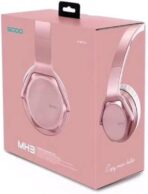 سماعة رأس بلوتوث لاسلكية 2 في 1 من سودو MH3 مع مكبر صوت بلوتوث - ذهبي وردي