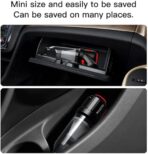 ⁦مكنسة كهربائية صغيرة لاسلكية محمولة باليد للمنزل والسيارة والمكتب عالية الطاقة بقوة شفط 4500 باسكال من يسيدو، VC03، أسود⁩ - الصورة ⁦3⁩