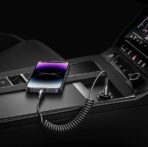 ⁦كابل بيانات للشحن السريع للسيارة SA38-CL3 من سلسلة ايزي ترافل جوي رووم 30 واط ملفوف نوع سي إلى لايتنينج بطول 1.5 متر أسود⁩ - الصورة ⁦6⁩