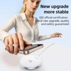 ⁦شاحن لاسلكي مغناطيسي سريع DS24 من Next Store، 15 واط، هيكل ألومنيوم، كشف الأجسام الغريبة، شحن آمن وفعال للأجهزة المتوافقة⁩ - الصورة ⁦2⁩