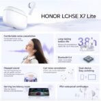 ⁦سماعات أذن لاسلكية X7 لايت من اونر تشويس مع مشابك للأذن، سماعات بلوتوث 5.3 بخاصية إلغاء الضوضاء اي ان سي، مقاومة للماء بدرجة IPX5، سماعات أذن رياضية - أبيض⁩ - الصورة ⁦5⁩