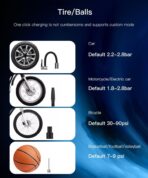 ⁦مضخة نفخ VC04 لاسلكية متعددة الوظائف 4000 مللي امبير في الساعة من يسيدو، 10.34 بار⁩ - الصورة ⁦2⁩