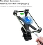 ⁦حامل جوال للدراجة النارية والهوائية من V Volt موديل C191، قاعدة تثبيت قوية، مقاوم للاهتزاز، قبضة رباعية آمنة، لا يسقط أثناء القيادة السريعة أو الطرق الوعرة⁩ - الصورة ⁦3⁩