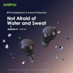 ⁦سماعات أذن إيربودز 4 بصوت ديناميكي للاستخدام طوال اليوم من اورايمو، أسود فانتوم، OTW-340⁩ - الصورة ⁦3⁩