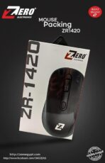 ⁦ماوس لاسلكي ZR-1420 من زيرو 1000 نقطة في البوصة - أسود .⁩ - الصورة ⁦3⁩