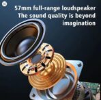 ⁦اكس-سكوت - (XS-607) مكبر صوت هايبر محمول للاستخدام الخارجي مع صوت جهوري فائق وضوء ملون - اسود وبرتقالي⁩ - الصورة ⁦5⁩