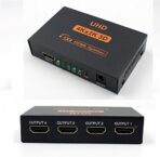 ⁦موزع بمنفذ HDMI 1.4 V1.4 الترا اتش دي، 4 اتجاهات، بدقة فائقة الدقة اتش دي سي بي 4K/2K، موزع 1x4 HDMI⁩ - الصورة ⁦5⁩