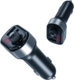 شاحن سيارة بلوتوث MP3 3.1 امبير مع جهاز ارسال اف ام اكس او BCC10 متوافق مع الموبايلات - أسود