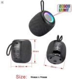 ⁦اكس-سكوت - (XS-607) مكبر صوت هايبر محمول للاستخدام الخارجي مع صوت جهوري فائق وضوء ملون - اسود وبرتقالي⁩ - الصورة ⁦7⁩