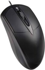 ⁦ماوس زيرو كومفورت بسلك USB من زيرو كومفورت، 3 ازرار، 1000 نقطة لكل بوصة، توصيل وتشغيل عالي الاداء للكمبيوتر المكتبي واللاب توب ويندوز/ ماك (ZR 180، داكن)⁩ - الصورة ⁦5⁩