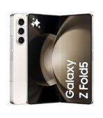 موبايل سامسونج جالاكسي Z فولد 5 قابل للطي ذكي يعمل بنظام اندرويد ذاكرة رام 12 جيجابايت تخزين 512 عمر بطارية ممتد كاميرا عالية الدقة كريمي نسخة الإمارات العربية بشريحتين