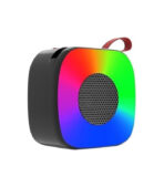⁦مكبر صوت بلوتوث فرعي مزود بحامل موبايل، مضخم صوت لاسلكي محمول بإضاءة ليد ار جي بي ومنفذ AUX وبطارية قابلة لإعادة الشحن للموبايلات والتلفزيون وأجهزة التابلت والكمبيوتر(متعدد الألوان)⁩ - الصورة ⁦3⁩