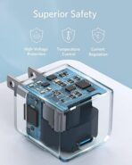 ⁦شاحن من أنكر بتقنية USB، متوافق مع الأجهزة اللوحية وآيفون وجالاكسي وبيكسل وآيباد، بمنفذ واحد⁩ - الصورة ⁦7⁩