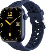 ⁦انفنيكس اكس ووتش H4 (XW4L) - ازرق داكن، شاشة HD تعمل باللمس بالكامل 2.05 انش، مقاومة للماء IP68، وقت استخدام عادي 10 ايام، V5.3، معدل ضربات القلب، بطارية 300mAh، شحن مغناطيسي، يدعم المكالمات، ضمان 12⁩ - الصورة ⁦2⁩