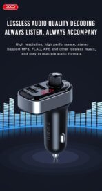 ⁦شاحن سيارة بلوتوث MP3 3.1 امبير مع جهاز ارسال اف ام اكس او BCC10 متوافق مع الموبايلات - أسود⁩ - الصورة ⁦4⁩