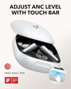 ⁦سماعات ذن لاسلكية ليبرتي 4 برو من ساوند كور انكر، 7 مستشعرات وخاصية إلغاء الضوضاء في الوقت الحقيقي، شحن أسرع مرتين، مكالمات واضحة مع 7 ميكروفونات وذكاء اصطناعي⁩ - الصورة ⁦3⁩